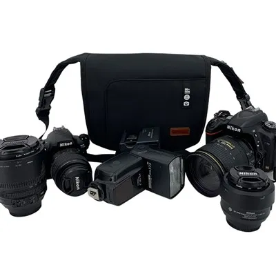 スタイリッシュなクロスボディカメラバッグ